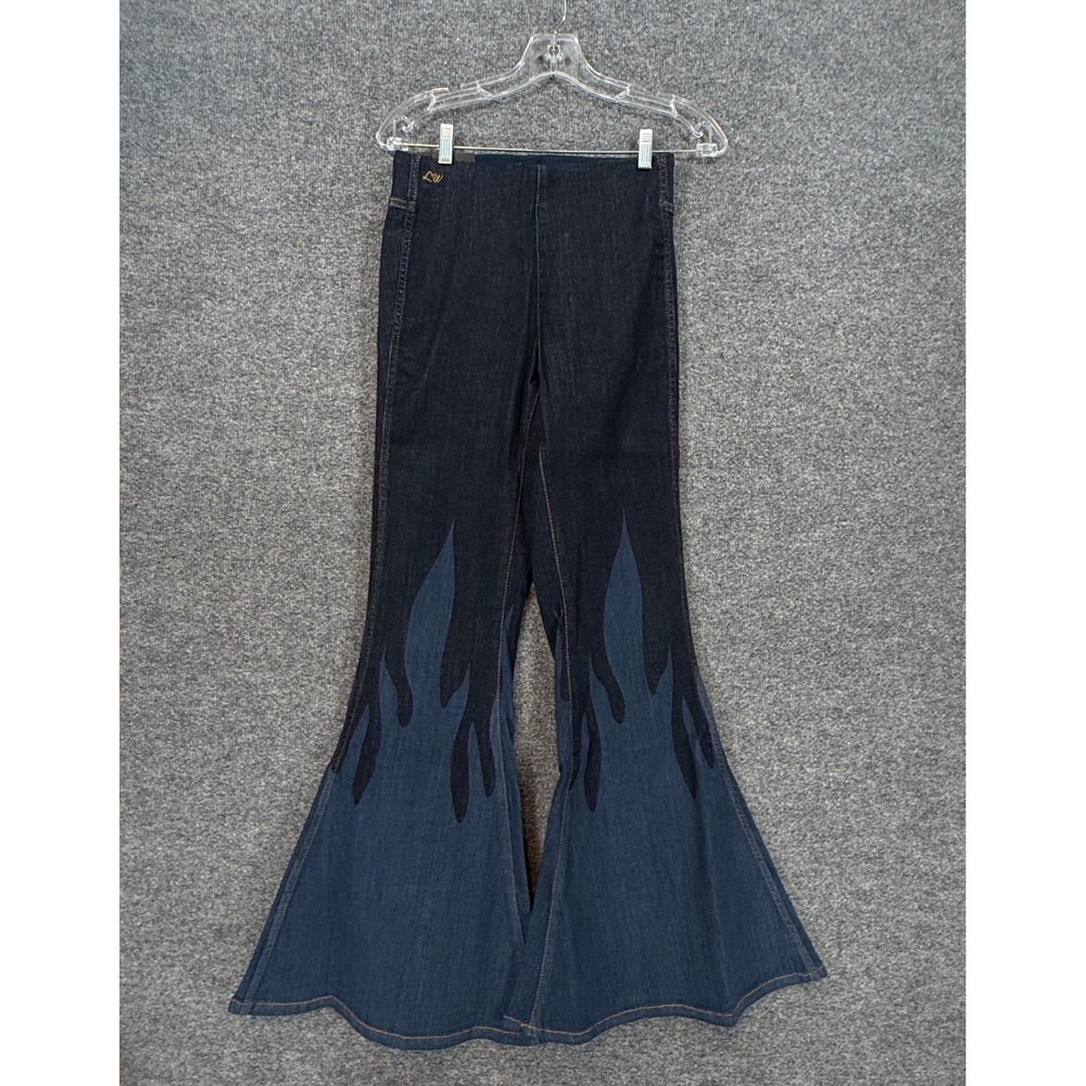 Wrangler Lainey Wilson Jeans Womens 26 Blue Flame Bell Bottom Flare Western NEW